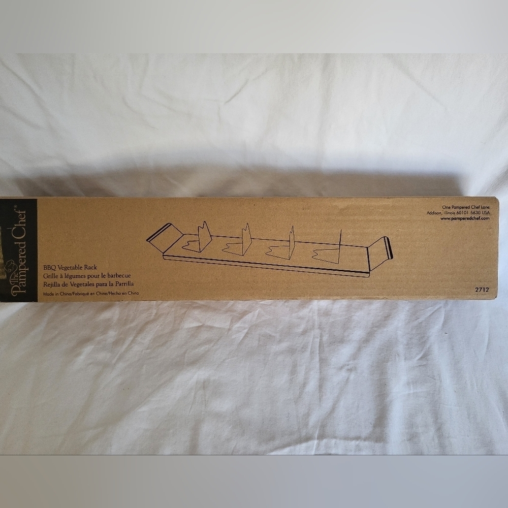 Pampered Chef Retired New in Original Box BBQ Vegetable Rack